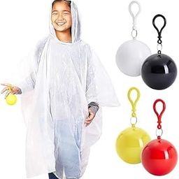 Disposable Emergency Ball Raincoat For Traveling and Outdoor Activities/For Men and Women Ball Shape Raincoat, Adults Hood Poncho Ball Rain Coat Waterproof-18