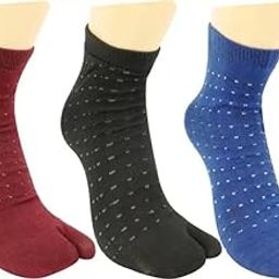 Sizzers Women's Polka Print Cotton Ultra Soft, Anti Odor, Breathable Ankle Length Winter Woolen Thumb Socks (Pack of 3) Free Size-image-97