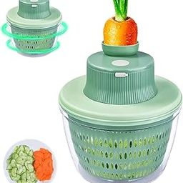 Electric Vegetable Chopper, Multifunctional 2-in-1 Chopper Vegetable Cutter, Strawberry Grape Slicer Multi-Function Fruit Vegetable Slicer Salad Making Pizza Fruit Dispenser Frifer-27