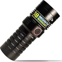 IBELL FL8398Q Rechargeable Flashlight, High-Powered LED Torch with Ultra Long Beam Range, Multiple Lighting Modes, Water Resistant & Aircraft Aluminum Body (Black)-6