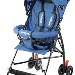 BUMTUM Baby Slim Trim Stroller/Pram for 6 to 36 Months, Reclining backrest, Reversible Handlebar for Babies, Toddler & Kids(Blue)-29