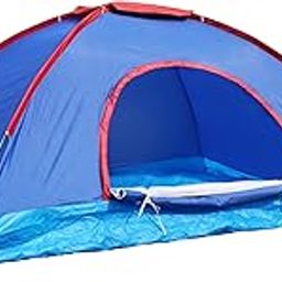 HOMECUTE Polyester Outdoor 4 Person Camping Tent Blue-image-11