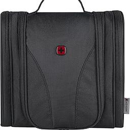 Water-Resistant Toiletry Bag & Kit with Antibacterial Lining and Hanging Hook in Black (6 Litre)-Blend of Style & Function, Swiss Designed (611877)-image-98