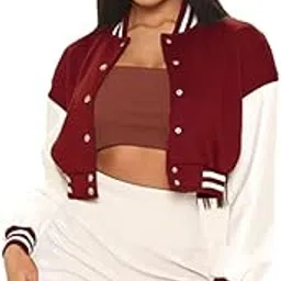 paklon Crop Varsity Jacket for Women-picture-21