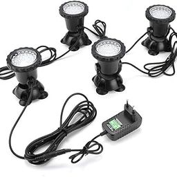 Ubervia Underwater Light, Colorful Multicolor IP68 Waterproof Underwater Lamp, for Pond(EU Plug)-image-57