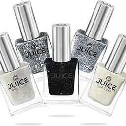 JUICE Quick-dry, 100% Veg & Cruelty Free Nail Polish, Long Lasting, Chip Resistant, High Gloss, F&D APPROVED COLORS & PIGMENTS, Kit 5 in 1 Combo 34-image-92