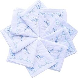 Vintage Floral Cotton Embroidered Ladies Handkerchiefs Pack-image-25