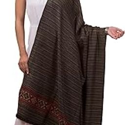 Kullu Shawls for Women, Woven Design Women's Shawl for Winters, Inspired by Himachal Handicrafts Size-40x80-image-22