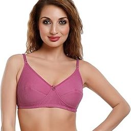 Women's Cotton Seamed Non-Padded Full Coverage Non-Wired Dailywear Use T-Shirt/Saree Bra - NSARH-27