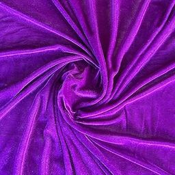 SATYAM KRAFT 1 Meter Purple Velvet Fabric Cloth for Wedding Decoration – Soft Decorative Fabric for Mandap, Weddind Backdrop, Stage, Varmala, Haldi, Mehndi, Gift, DIY Crafts, Engagement & Party Decor-image-93