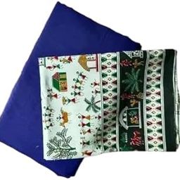 Smriti's Pure Cotton Saree With Running Kalamkari Blouse Piece10-image-84