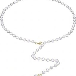 Waist Pearl Chain Belt Belly Jewellery Stylish Body Accessory Kamar Band for Navratri Dress Thin Hip Ornament for Girl and Women-image-97