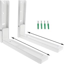 Alexvyan Iron Universal Fordable Extendable Stretch Shelf/Rack/Wall Mount/Bracket For Microwave Oven Otg Printer Speaker (White)-picture-21