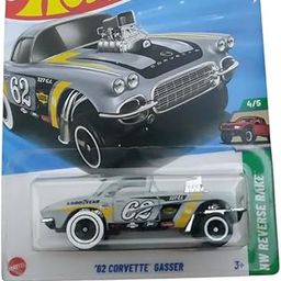 LAZY BEEZ hw Die-Cast 1:64 for Ages 3 and up ('62 Corvette Gasser | HW Reverse Rake)-image-72