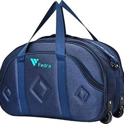 Waterproof Polyester Lightweight 60 L Luggage Travel Duffle Bag With 2 Wheels Blue, 25 CM-image-93