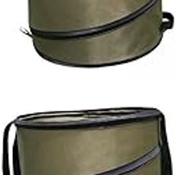 UJEAVETTE 2pcs Collapsible Yard Gardening Waste Bag Trash Can Leaf Bin-picture-1
