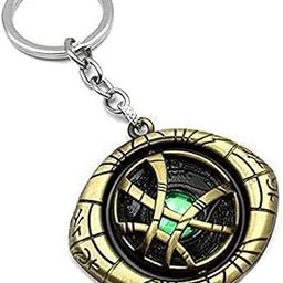 AG Moto Avenger Super Hero Metal Doctor strange eye of Agamotto Rotating Limited Edition Trendy Metal key chain key ring for Bike Car Home Keychain Golden Color-image-42