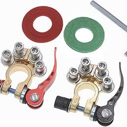 2 PCS Battery Terminal Clamp, Quick Release Adjustable Terminal Connector Kit, Cut-off Battery Clamps Quick, Compatible with Cars Trucks and More, Includes Clamps for Connection-picture-23