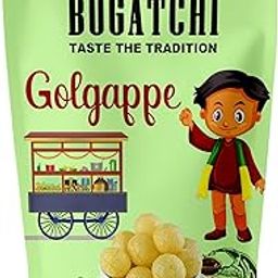 BOGATCHI Pani puri packet ready to eat - Fry or Bake in Microwave | instant pani puri pellets | Golgappe Packet Readymade | pani poori | Pani Puri Papad | Panipuri packets - Jumbo Pack, 400g-image-39