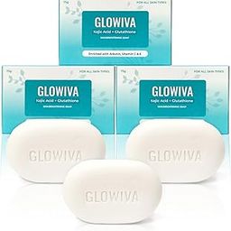 Glowiva Kojic Acid + Glutathione Soap For Skin Brightening With Vitamin C,E Arbutin, Liquorice Extracts Pack Of 3 (75g x 3)-8