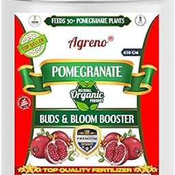 Agreno® Pomegranate Buds and Fruits Booster, Essential Powerful Organic Fertilizer Granule for Fast Growth and Heavy Fruiting of all types of Pomegranate Plants. (450 gm)-image-62