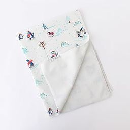 Honcho Baby - Terry Dry Sheet for Baby | Absorbent | Reusable | Waterproof | Bed Protector (Size - 50 cm X 70 cm) | Pack of 1 (Penguin Wonderland)-image-87
