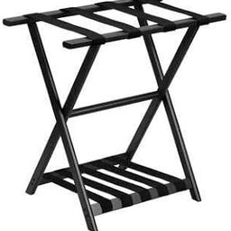 Wooden Luggage Rack with Shelf for Shoes, Accessories, Strong Bearing Sturdy Storage Free Space Wood Suitcase Rack Sheesham Wood Luggage Stand for Bedroom Hotel Guest Room with Solid Leg Quality A69-image-95