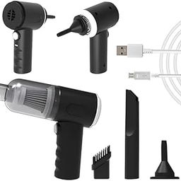 3IN1 Portable Car Vacuum Cleaner with Blower | USB Rechargeable Wireless Handheld Car Vacuum Cleaner Traveling, Camping Reusable,Portable,Rechargeable (Black)-image-86