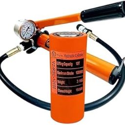 VOLTZ VZ-RSC-10100 Hydraulic Lifting Jack with CP180B Hydraulic Pump with Pressure Gauge Single Acting Ram 100mm Lifting Hydraulic Cylinder Jack Solid with Hand Pump 10 TON-image-52