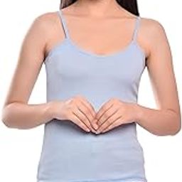 Women's Cotton Stretch Camisole and Spaghetti Top with Adjustable Straps, Breathable Fabric, and StayFresh Treatment for Ultimate Comfort-image-83