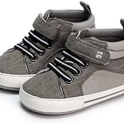 6 to 12 Months Baby Boys & Girls Synthetic Leather Shoes, High Ankle Velcro Booties-BT4599-image-78