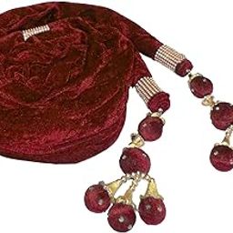 Round Ball Design Ethnic Velvet Men Sherwani Dupatta - Maroon 2.5 Mtr Length-picture-51