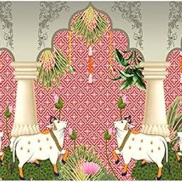 PIVOTAL Decorative Backdrop for Parties, Weddings, Baby Shower & Event – Photo Booth Background, Reusable Backdrop & Easy to Assemble Party Wall Decor (5x8 Feet)-Polyester (RED)-image-93