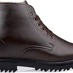 bxxy Men's 4 Inch Hidden Height Increasing Faux Leather Material Casual Formal Laceup Ankle Boot.-picture-36