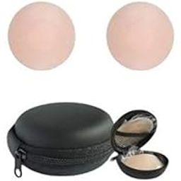 DHANIKAH Reusable Silicone Nipple Covers | 2 Pair (4 Pcs + Case) | Brown Nipple Covers-image-19