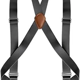 yashidun Men's 2 Clip Adjustable Suspenders Lightweight Elastic Straps-picture-4
