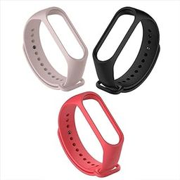 Inefable® Mi Band 3 & 4 Strap Band Wristband Strap Compatible with Mi Band M3 & M4 Original Device Not Included |-1