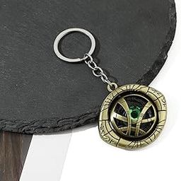 Yaa Catchy Doctor Strange Infinity Eye of Agomotto Stone Rotating Keychain antique colour Metal-picture-55