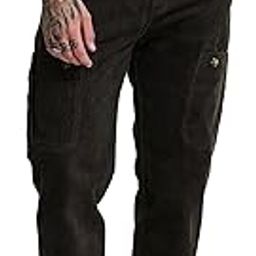 Full Length Light Weight Casual Wear Street Wear Olive Relaxed Fit Multi Pocket Corduroy Cargo Pants-picture-19