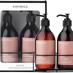 Kimirica Passionate Fruit Gift Set Hand Wash & Winter Hand Lotion Duo Caddy Set 100% Vegan & Paraben Free | Long Lasting fragrance | Luxury Gift set | Premium Gift hamper (300mlx2)-image-57