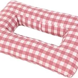 ZOOMELLA Ear Piercing Pillow Cushion Soft Ear Guard Pillow for Travel Relaxing Office Pink|Bed Pillows|Home & Garden-image-53