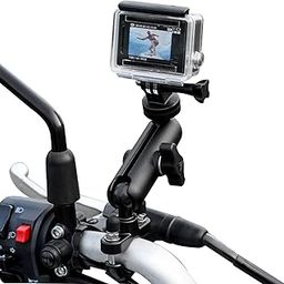 TKOOFN Bike Mount for GoPro Hero 7/6/5/4/3+/3/2 Session, Canon Nikon Sony Action Camera, Compatible with Handlebar Size 19-33mm, 360 Degree Rotating Metal Handlebar Mount-0