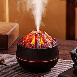 Docoss Charcoal Humidifier for Room Moisture,Aroma Diffuser For Bedroom-300ml Cool Mist Air Humidifier for Home, Cold & Cough Relief, Auto-Off Protection for Home and Car (Black)-8