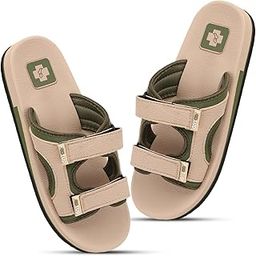 Men’s Orthopedic Comfort Sandals | Dual Adjustable Straps with Soft Cushioned EVA Footbed & Anti-Skid Sole – Lightweight Everyday Wear Slippers for Healthy Relaxed Feet-image-59