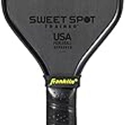 Franklin Sports Sweet Spot Training Pickleball Paddle - The Original Pickleball Trainer Practice Paddle - Mini Head + Extra Long Handle for Shot + Swing Training - 16mm Core + T700 Carbon Face-image-64