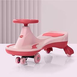LuvLap Sunny Swing Car, Magic Car, Kids Push Car, Magic Car for Kids, Comfortable Seats & Durable, Ride On Car, Magic Toy Car, 3+ Years, Pink-image-7