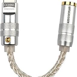 Concept Kart Audiocular D07 Dac & Amp HiFi USB C CX31993 DAC and MAX97220 Amplifier Chip Mini Audio Headphone Amp Adapter Dac Dongle Supports 32bit/384kHz with 3.5MM Headphones Outputs-20