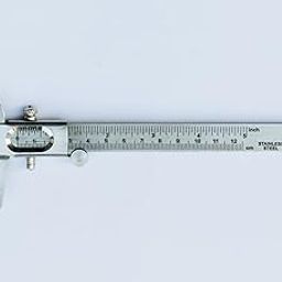 Relibba Steel Vernier Caliper Slide Calliper Measures 0-12.5 cm Metallic for Measurement of Objects and Depth Used in Industrial,Home or General Use-image-99