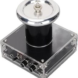 Dpofirs Music Coil Acrylic Base Shell Arc Plasma Loudspeaker Wireless Transmission, Bluetooth Music Coil Wireless Transmission Loudspeaker Experimental Tabletop Toys(US)-27
