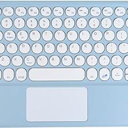 Bluetooth Keyboard,10-inch Wireless Bluetooth Keyboard with Touchpad for iPad Ultra-Slim Small Portable Rechargeable Keyboard with Trackpad for iPad iPhone Tablet Android Phone PC Computer Mac(Blue)-22